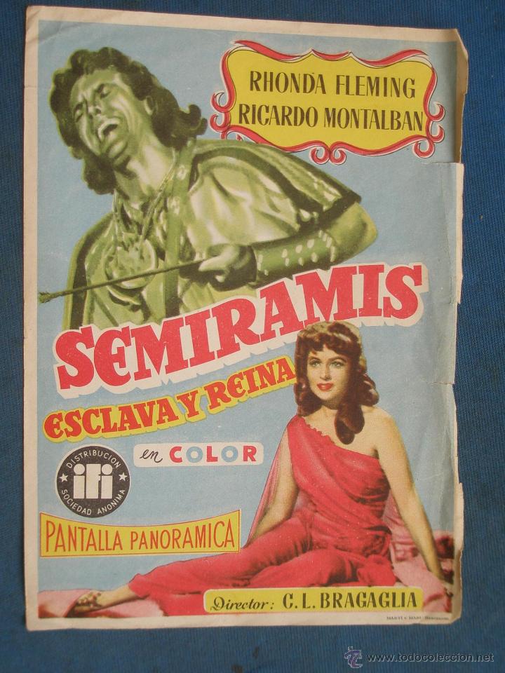 Cine: PROGRAMA DE MANO . SEMIRAMIS , SIN PUBLICIDAD . - Foto 1
