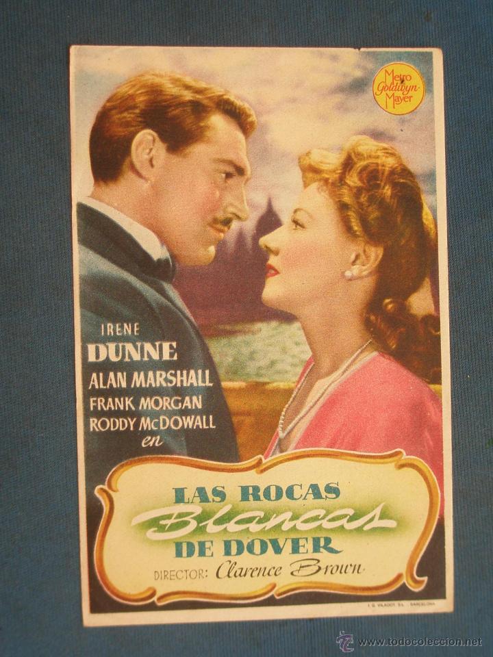 Cine: PROGRAMA DE MANO . LAS ROCAS BLANCAS DE DOVER , SIN PUBLICIDAD . - Foto 1