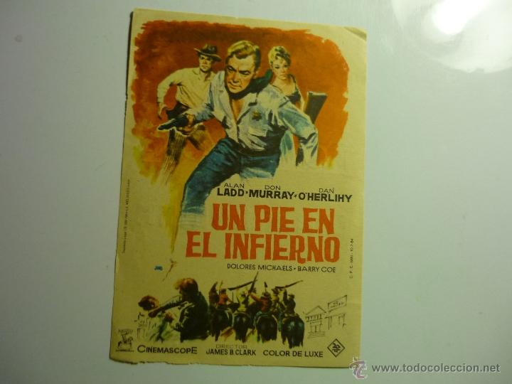 Cine: programa un pie en el infierno - alan ladd - Foto 1