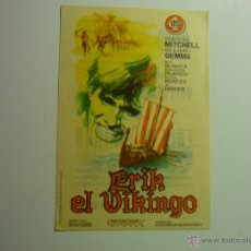  Flyers Publicitaires de films Anciens: PROGRAMA ERIK EL VIKINGO .- GORDON MITCHELL - CINE AVENIDA REUS. Lote 44914328