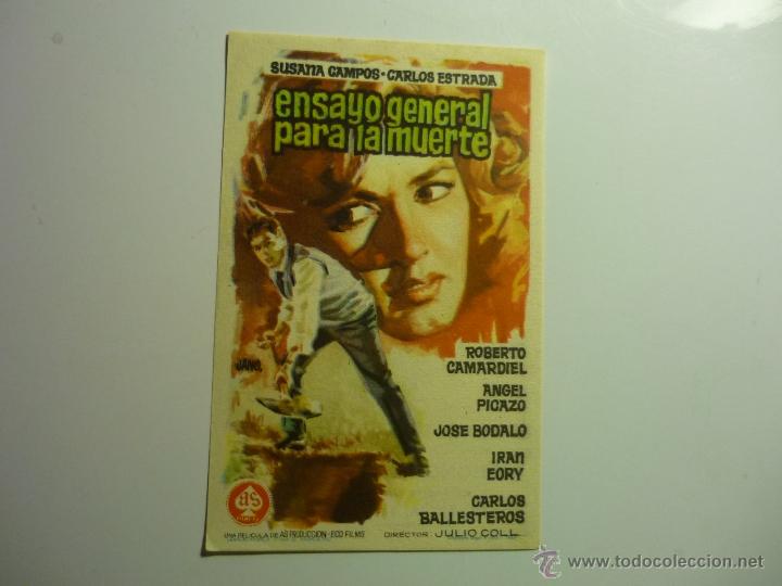Cine: programa ensayo general para la muerte.- susana campos - Foto 1