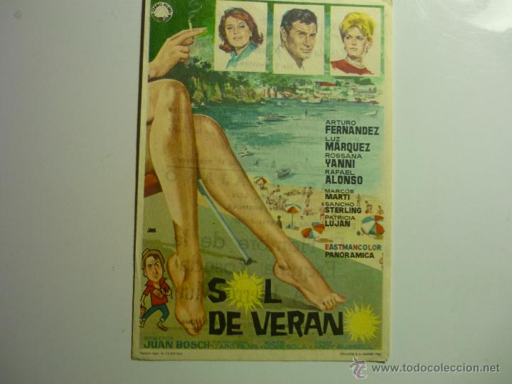 Cine: programa sol de verano -arturo fernandez-publicidad - Foto 1