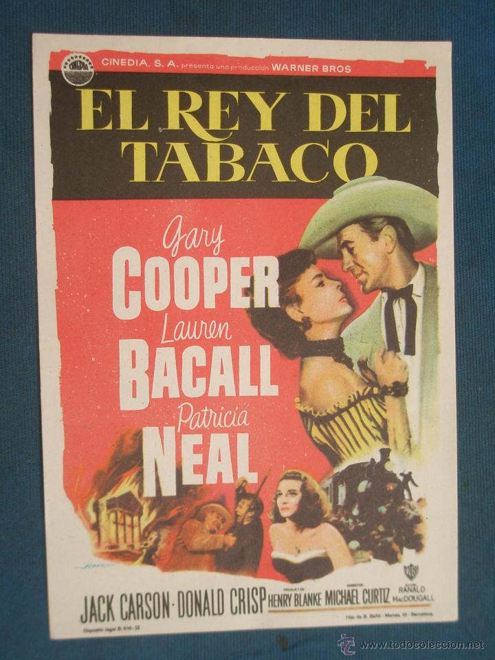 Cine: PROGRAMA DE MANO . EL REY DEL TABACO , SIN PUBLICIDAD . - Foto 1
