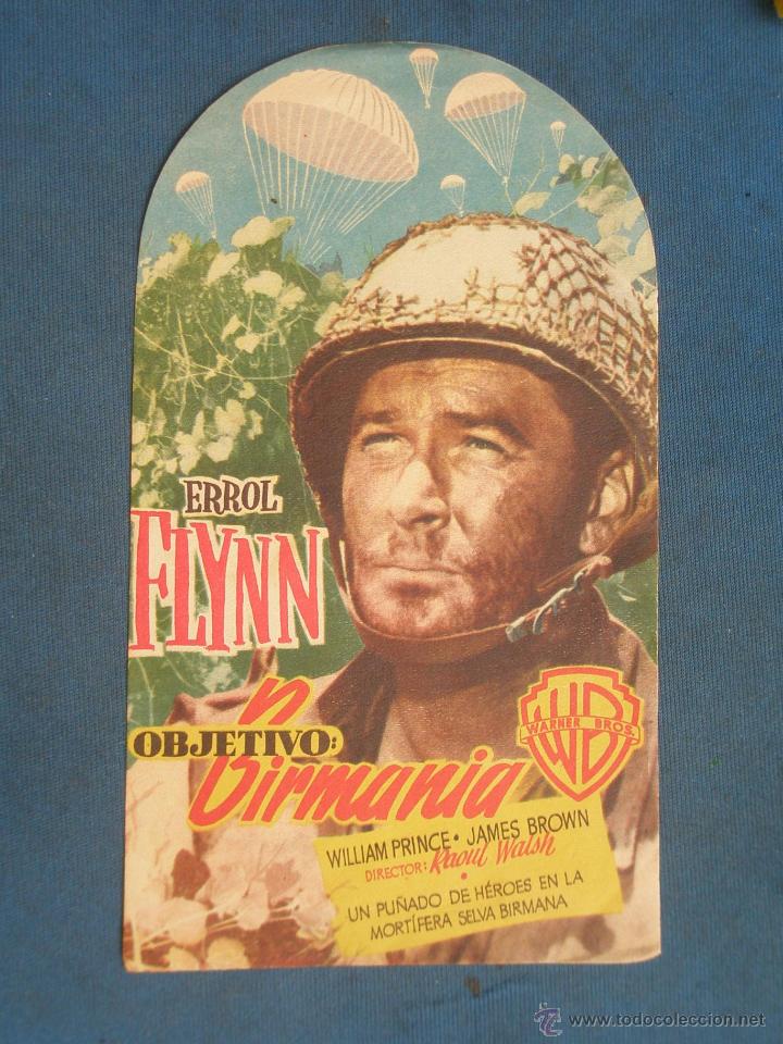 Cine: PROGRAMA DE MANO . OBJETIVO BIRMANIA , SIN PUBLICIDAD . - Foto 1