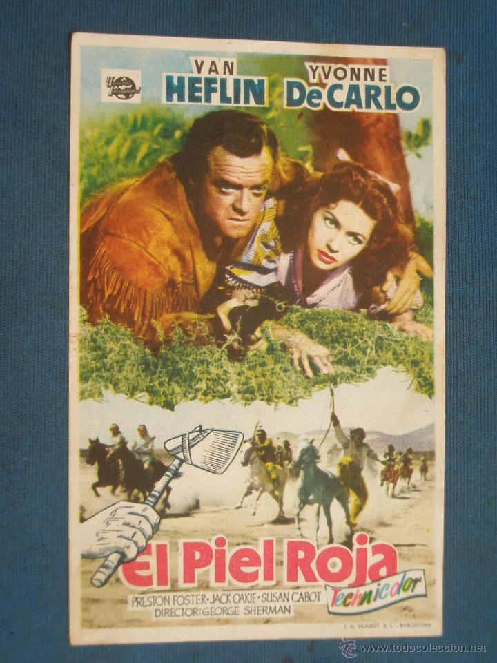 Cine: PROGRAMA DE MANO . EL PIEL ROJA , SIN PUBLICIDAD . - Foto 1