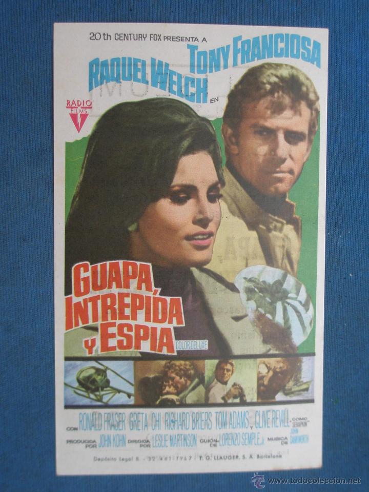 Cine: PROGRAMA DE MANO . GUAPA INTREPIDA Y ESPIA , CON PUBLICIDAD . - Foto 1
