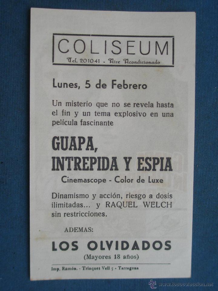 Cine: PROGRAMA DE MANO . GUAPA INTREPIDA Y ESPIA , CON PUBLICIDAD . - Foto 2