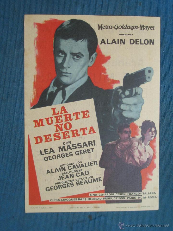 Cine: PROGRAMA DE MANO . LA MUERTE NO DESERTA , CON PUBLICIDAD . - Foto 1