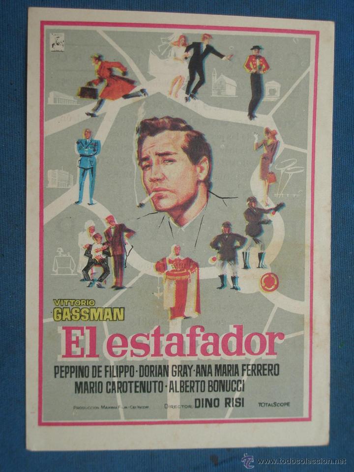 Cine: PROGRAMA DE MANO . EL ESTAFADOR , CON PUBLICIDAD . - Foto 1