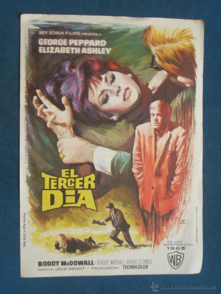 Cine: PROGRAMA DE MANO . EL TERCER DIA , CON PUBLICIDAD . - Foto 1