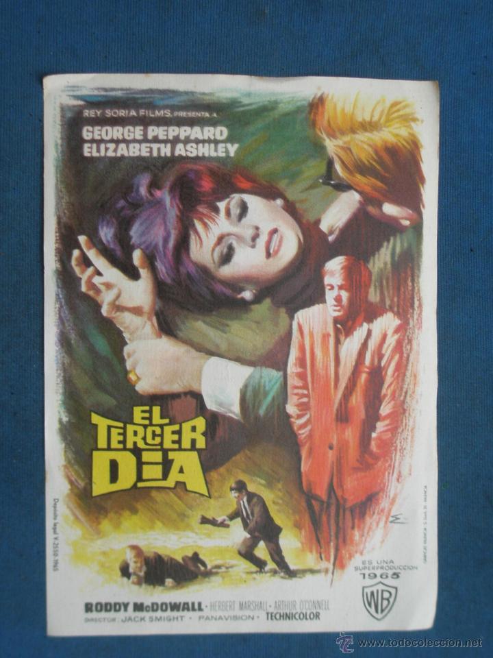 Cine: PROGRAMA DE MANO . EL TERCER DIA , CON PUBLICIDAD . - Foto 1