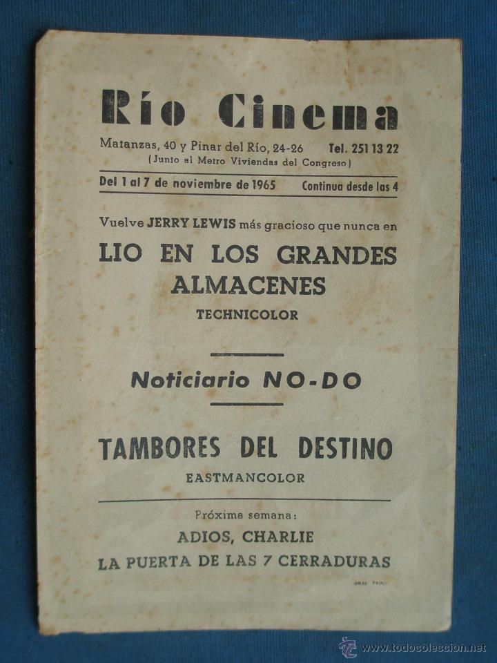 Cine: PROGRAMA DE MANO . LIO EN LOS GRANDES ALMACENES, CON PUBLICIDAD . - Foto 2