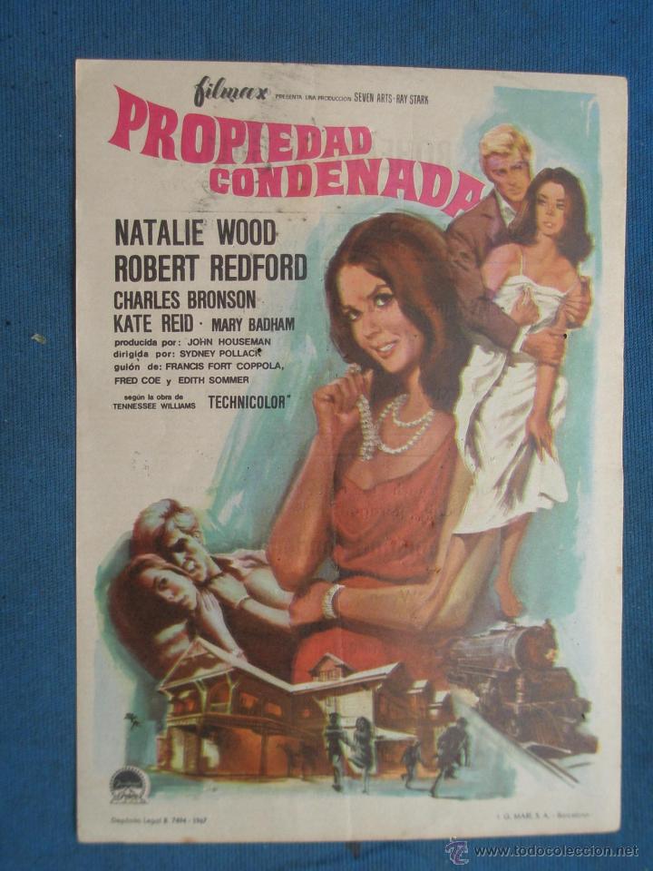 Cine: PROGRAMA DE MANO . PROPIEDAD CONDENADA . SIN PUBLICIDAD . - Foto 1