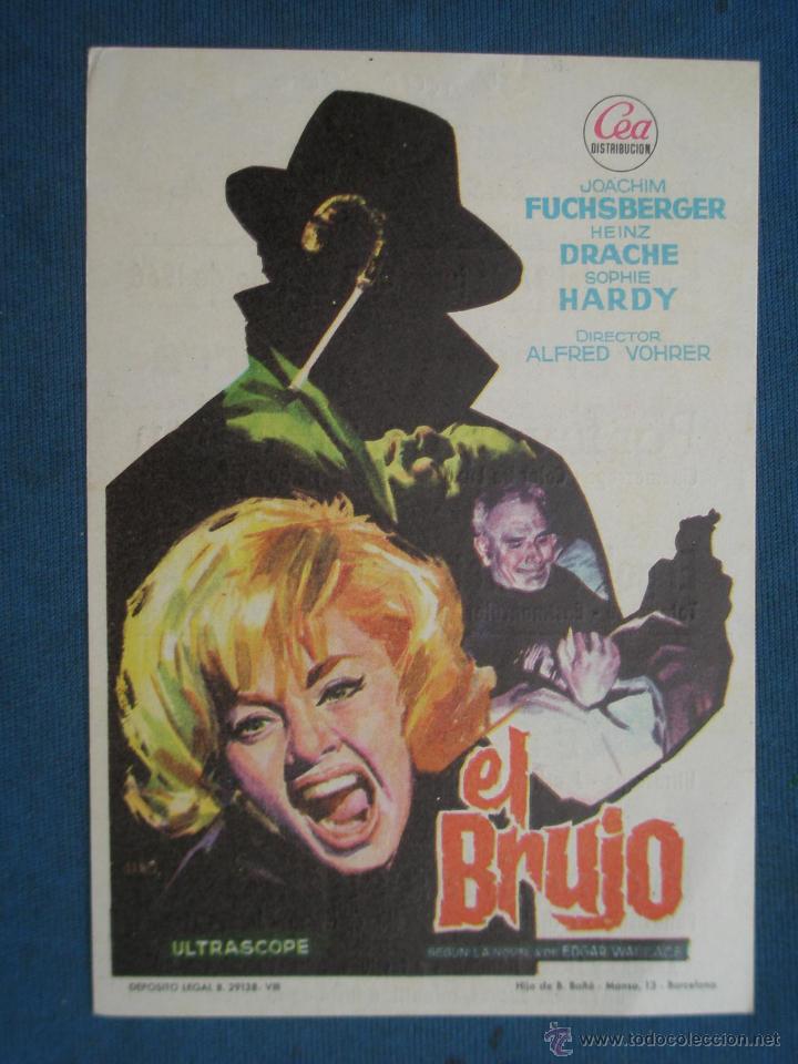 Cine: PROGRAMA DE MANO . EL BRUJO , CON PUBLICIDAD . - Foto 1