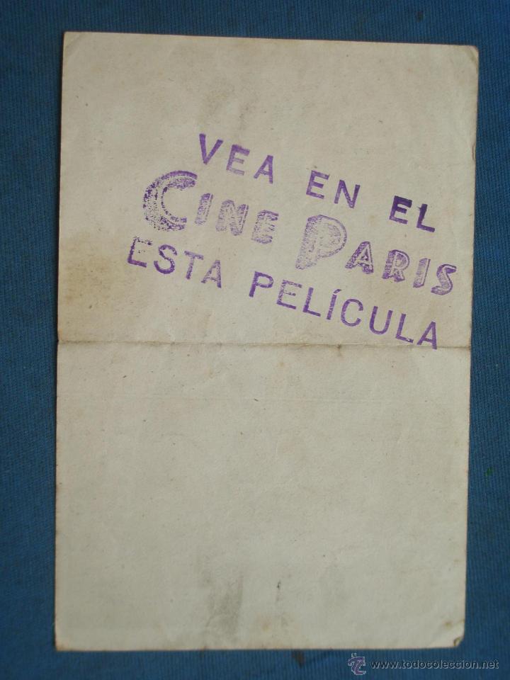 Cine: PROGRAMA DE MANO . LA BELLEZA DEL DIABLO , CON PUBLICIDAD . - Foto 2