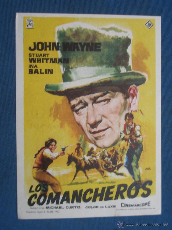 Cine: PROGRAMA DE MANO . LOS COMANCHEROS . CON PUBLICIDAD .( VER FOTO ADICIONAL ). - Foto 1