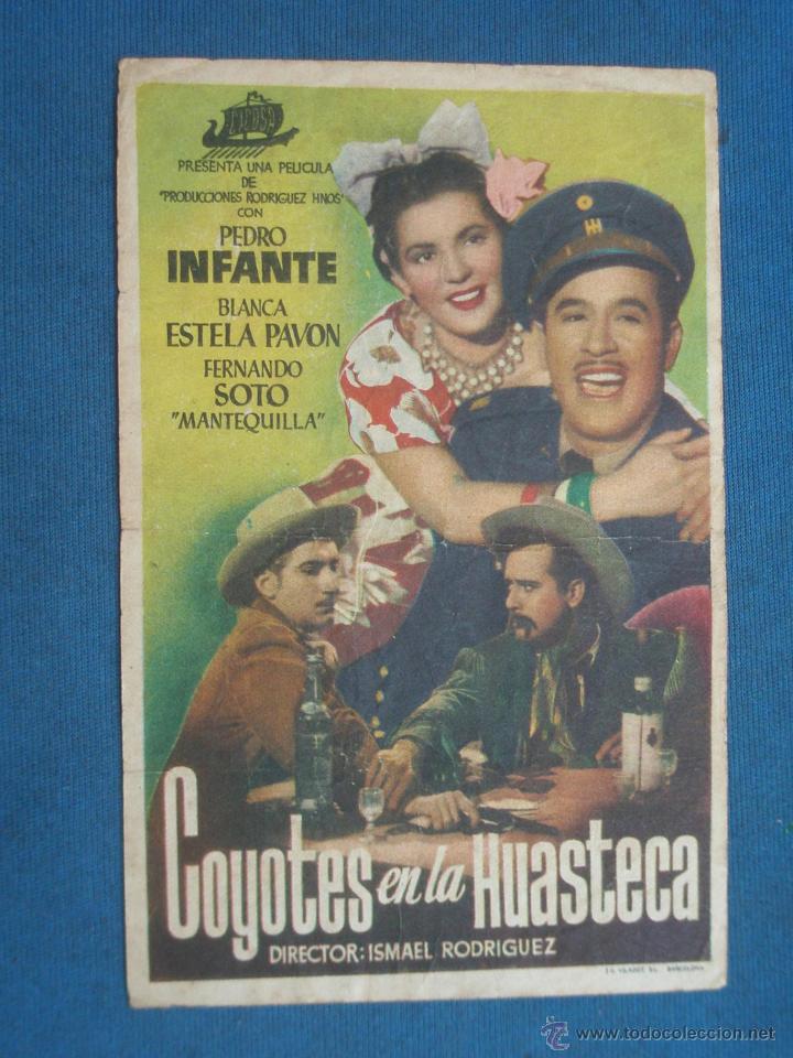 Cine: PROGRAMA DE MANO . COYOTES EN LA HUASTECA , CON PUBLICIDAD . - Foto 1