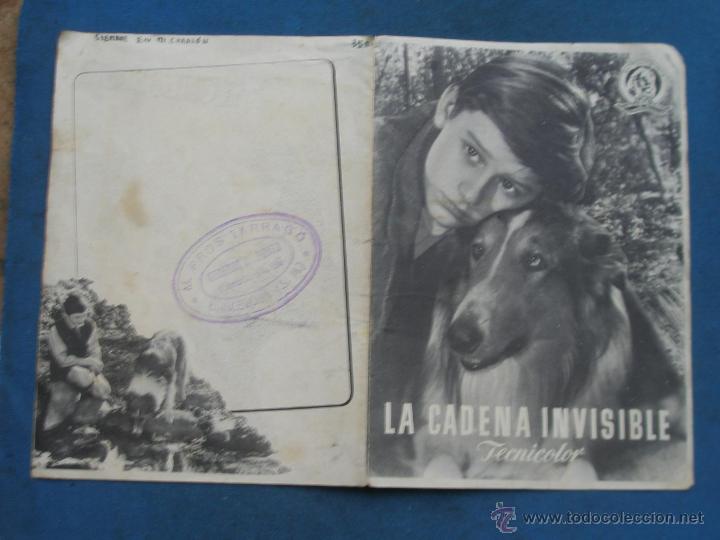 Cine: PROGRAMA DE MANO DOBLE . LA CADENA INVISIBLE , SIN PUBLICIDAD . - Foto 2