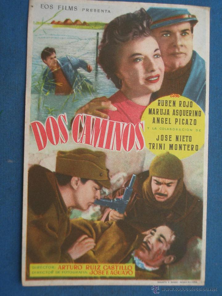 Cine: PROGRAMA DE MANO . DOS CAMINOS , SIN PUBLICIDAD . - Foto 1