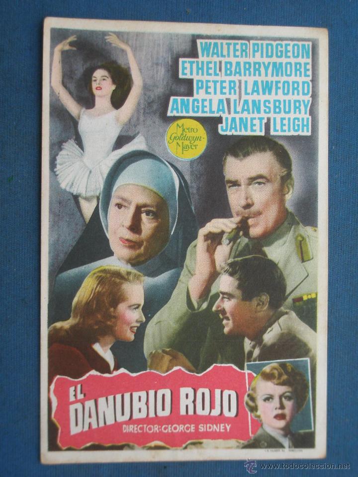 Cine: PROGRAMA DE MANO . EL DANUBIO ROJO , CON PUBLICIDAD . - Foto 1