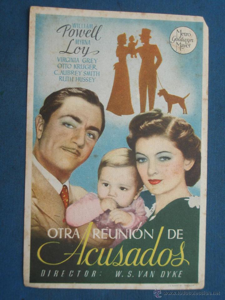 Cine: PROGRAMA DE MANO . OTRA REUNI&Oacute;N DE ACUSADOS , CON PUBLICIDAD . - Foto 1