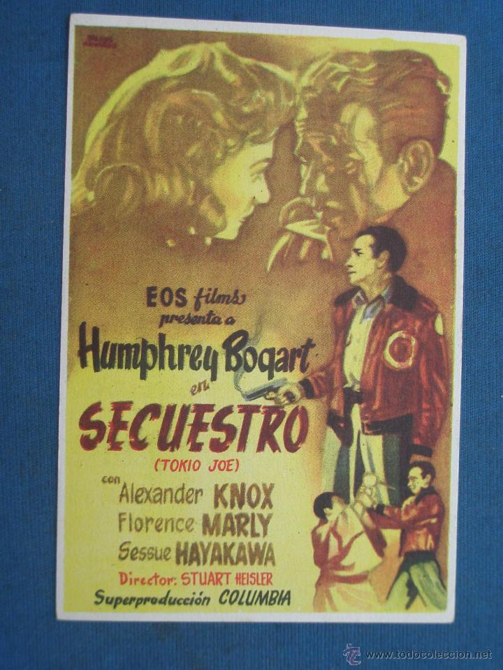 Cine: PROGRAMA DE MANO . SECUESTRO , SIN PUBLICIDAD . - Foto 1