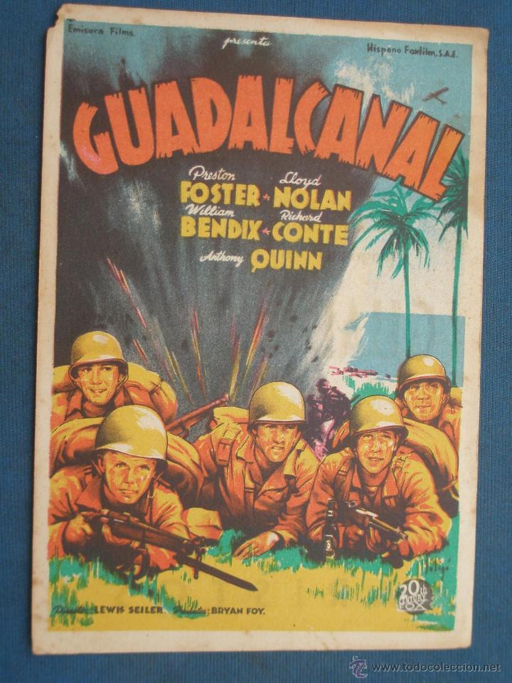 Cine: Programa de Mano . GUADALCANAL , Con Publicidad . - Foto 1
