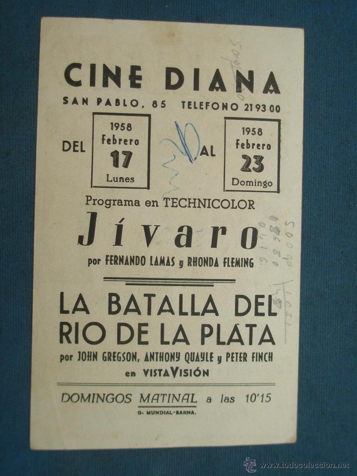 Cine: PROGRAMA DE MANO . JIVARO , CON PUBLICIDAD . - Foto 2