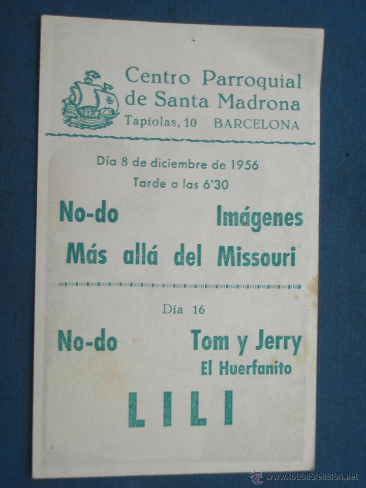Cine: PROGRAMA DE MANO . MAS ALLA DEL MISSOURI , CON PUBLICIDAD . - Foto 2