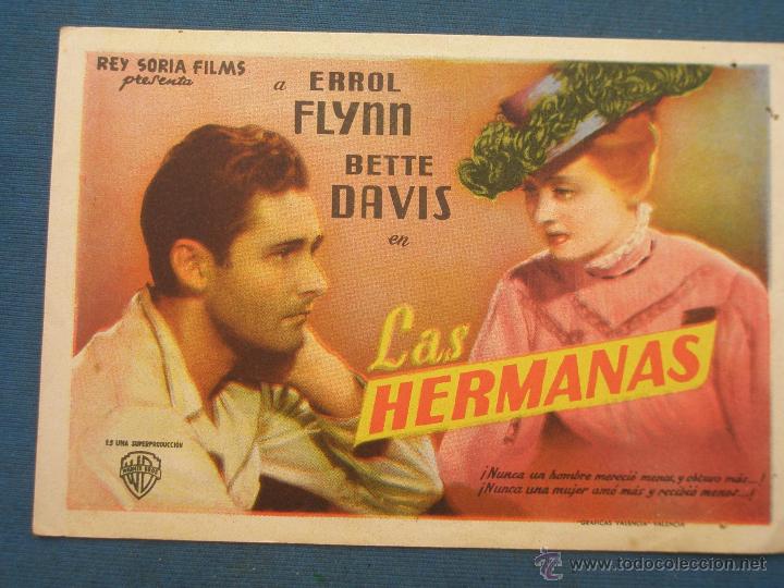 Cine: PROGRAMA DE MANO . LAS HERMANAS , CON PUBLICIDAD . - Foto 1