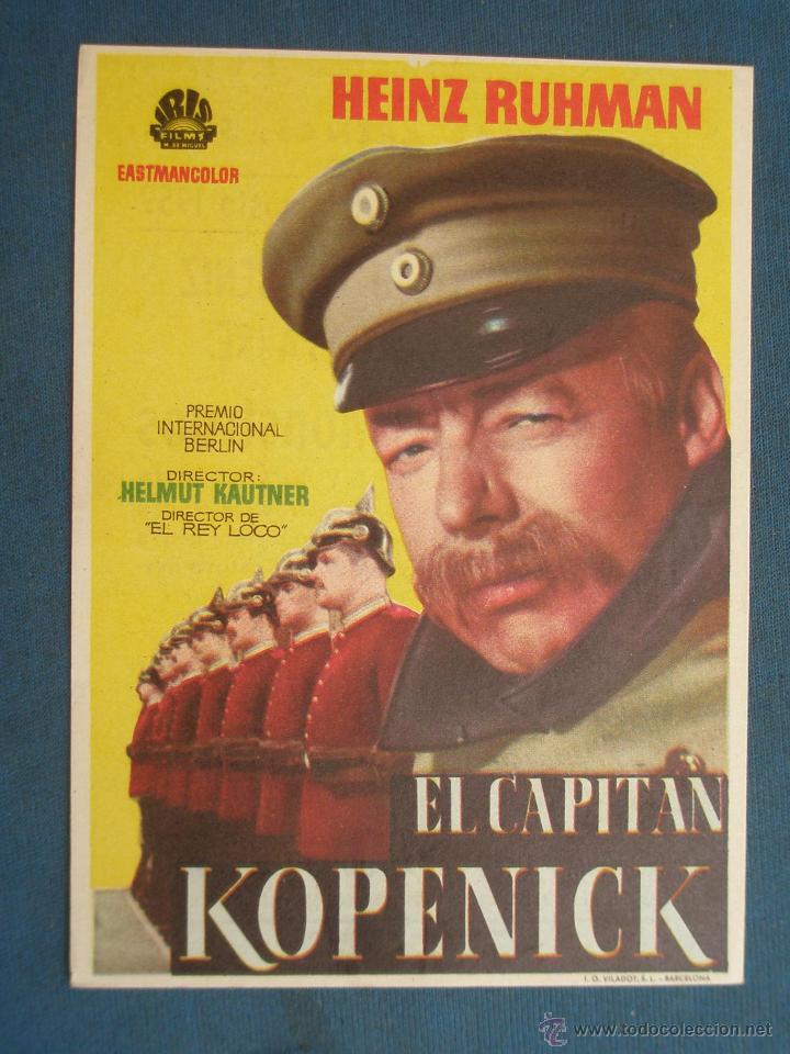 Cine: PROGRAMA DE MANO .EL CAPITAN KOPENICK, CON PUBLICIDAD . ( VER FOTO ADICIONAL ). - Foto 1