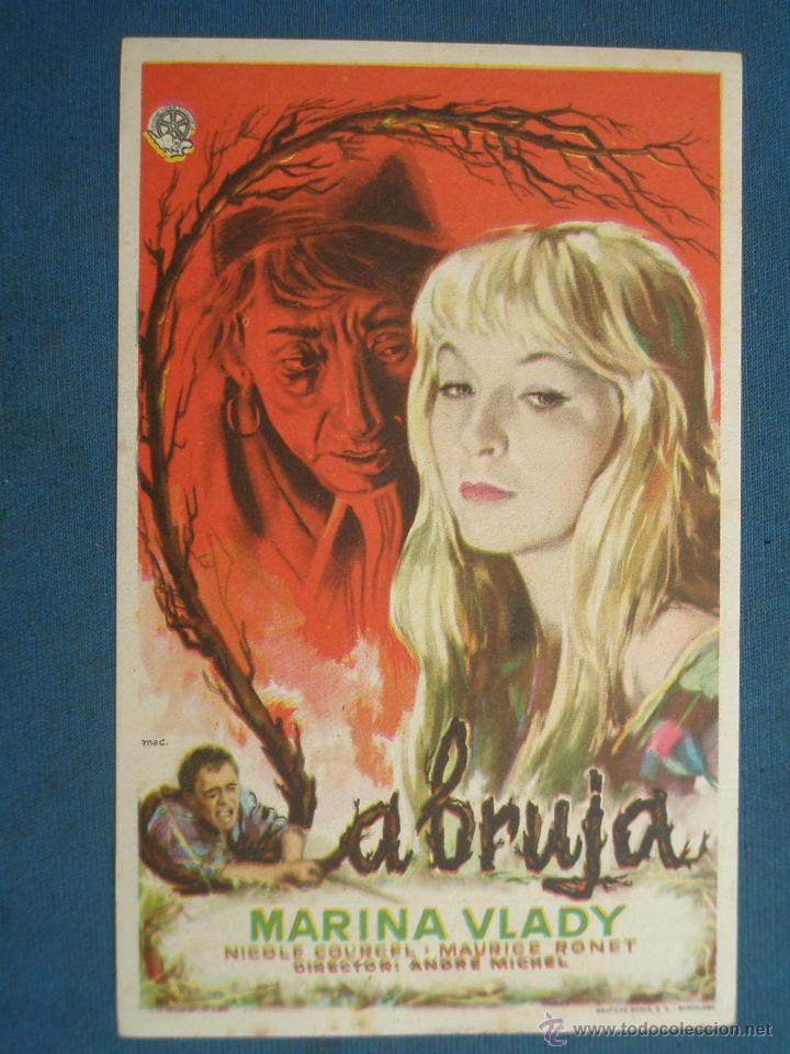 Cine: PROGRAMA DE MANO . LA BRUJA, CON PUBLICIDAD . ( VER FOTO ADICIONAL ). - Foto 1