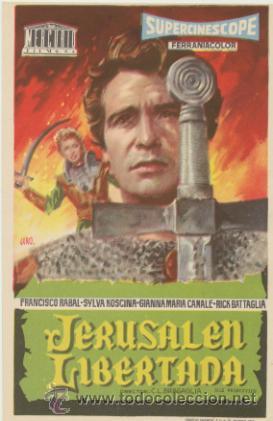 Cine: Jerusalen Libertada. Sencillo de Mercurio.  &iexcl;IMPECABLE! - Foto 1