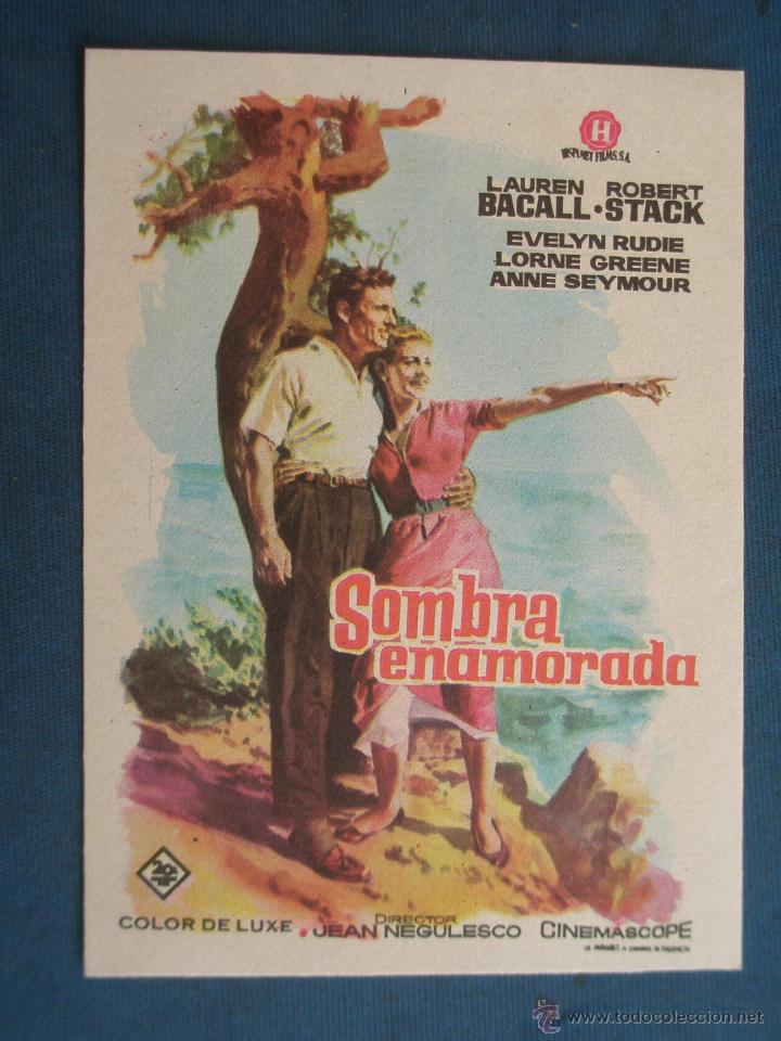 Kino: PROGRAMA DE MANO . SOMBRA ENAMORADA , SIN PUBLICIDAD . ( VER FOTO ADICIONAL ).