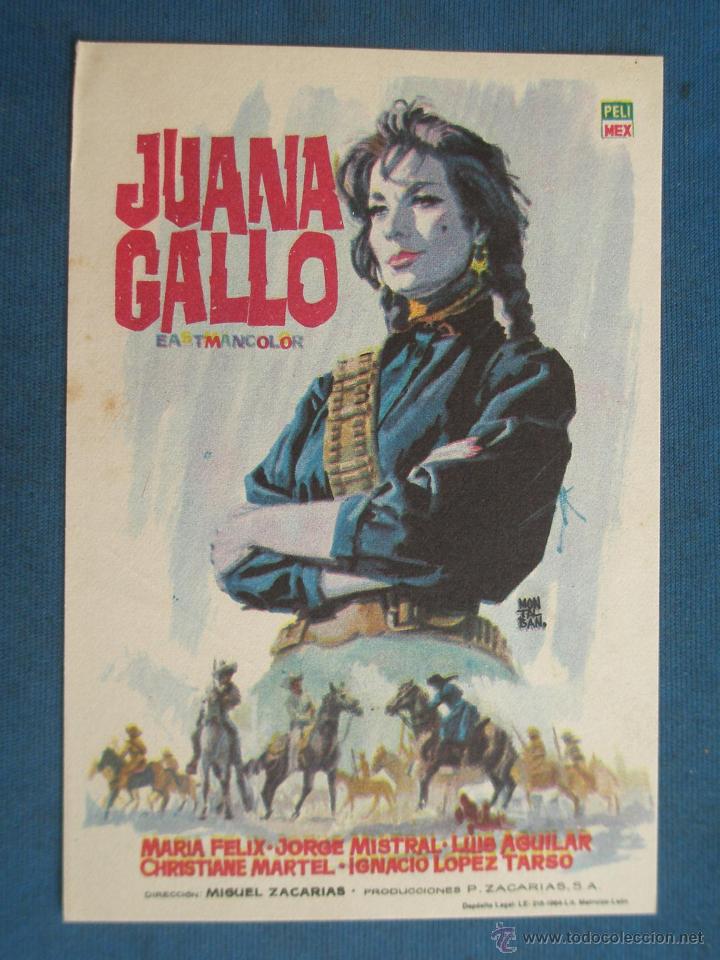 Cine: PROGRAMA DE MANO . JUANA GALLO . SIN PUBLICIDAD . - Foto 1