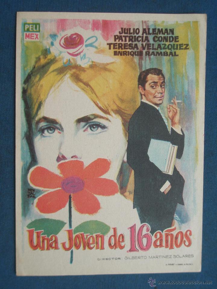 Cine: PROGRAMA DE MANO . UNA JOVEN DE 16 A&Ntilde;OS . SIN PUBLICIDAD . - Foto 1