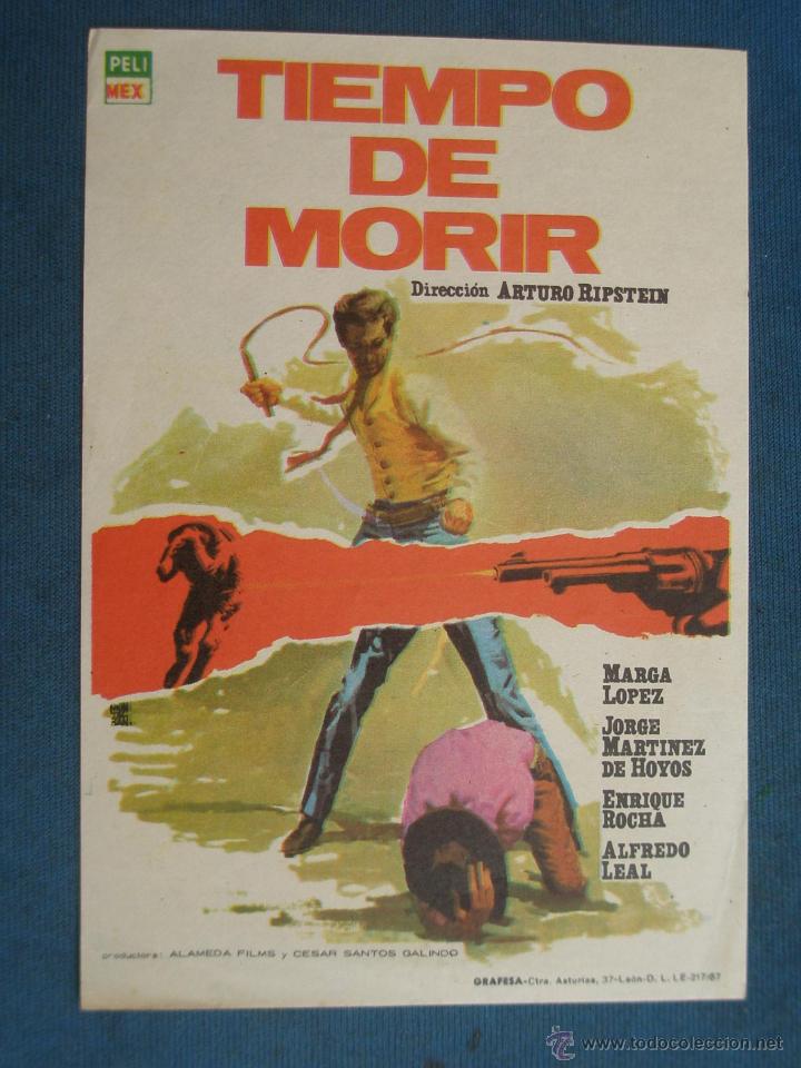 Cine: PROGRAMA DE MANO . TIEMPO DE MORIR . SIN PUBLICIDAD . - Foto 1