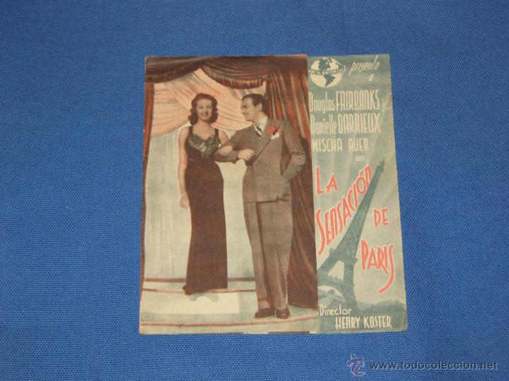 Cine: PROGRAMA DOBLE - LA SENSACION DE PARIS - Foto 1