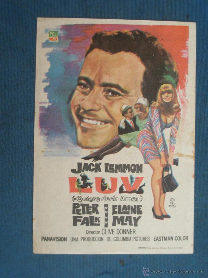 Cine: PROGRAMA DE MANO . LUV . SIN PUBLICIDAD . - Foto 1