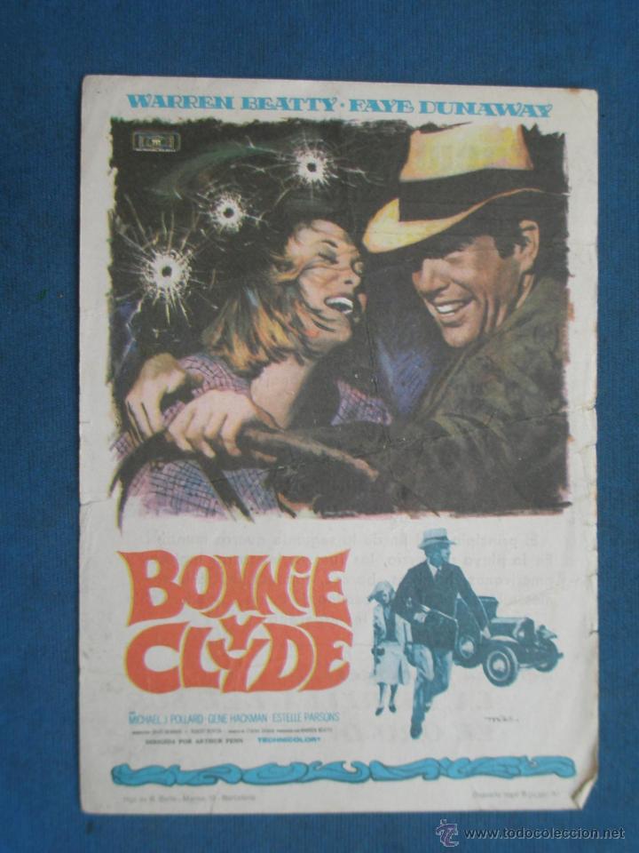 Cine: Programa de Mano . BONNIE Y CLIDE , Con Publicidad . - Foto 1