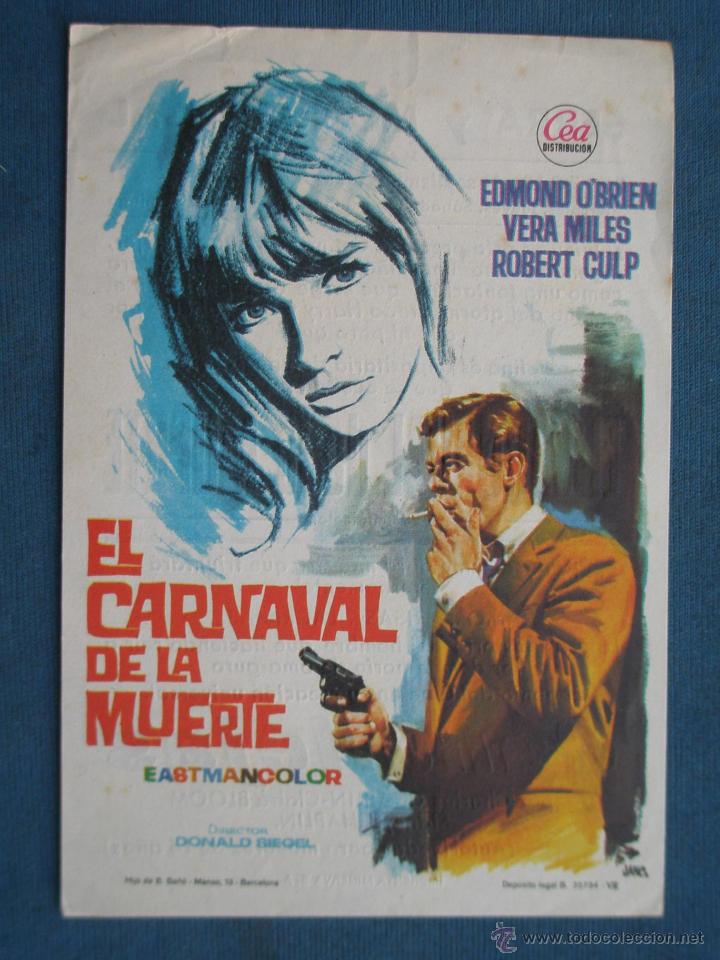 Cine: PROGRAMA DE MANO .EL CARNAVAL DE LA MUERTE , SIN PUBLICIDAD . - Foto 1