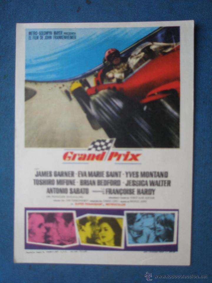 Cine: PROGRAMA DE MANO . GRAND PRIX . SIN PUBLICIDAD . - Foto 1