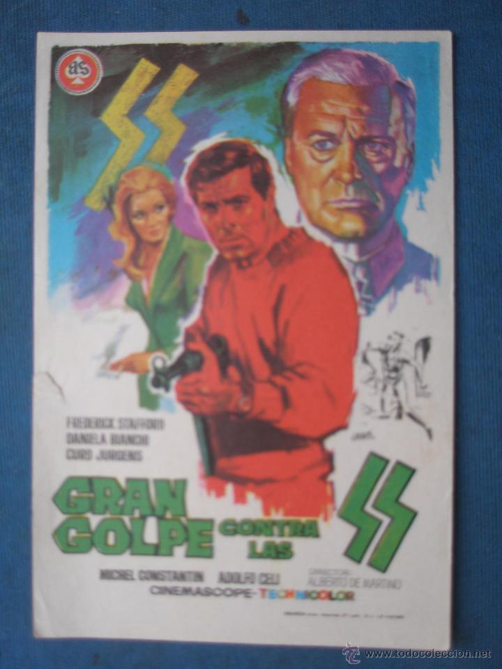 Cine: PROGRAMA DE MANO . GRAN GOLPE CONTRA LAS SS . SIN PUBLICIDAD . - Foto 1