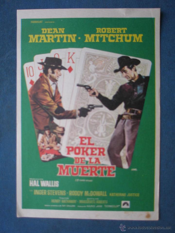 Cine: PROGRAMA DE MANO . EL POKER DE LA MUERTE . SIN PUBLICIDAD . - Foto 1