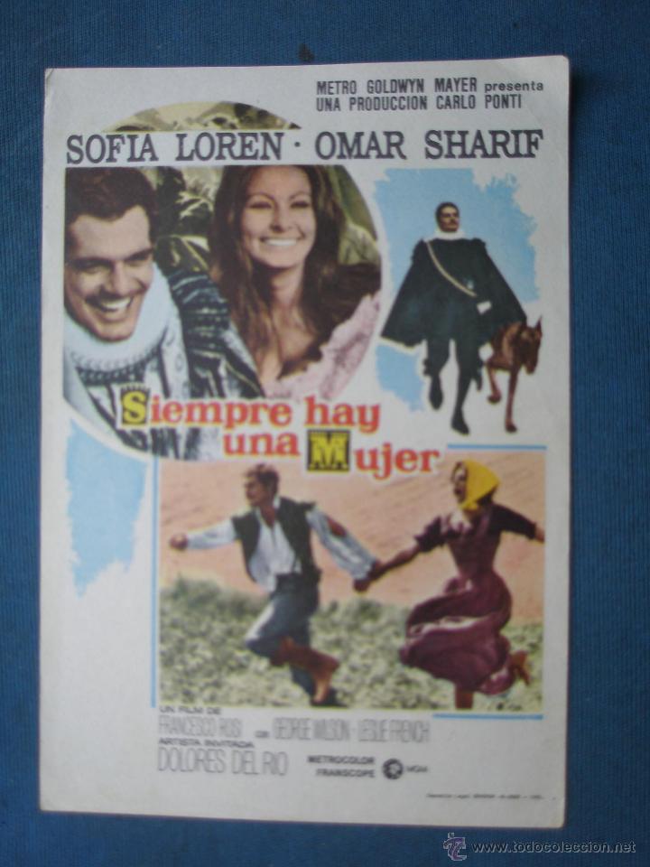 Cine: PROGRAMA DE MANO . SIEMPRE HAY UNA MUJER . SIN PUBLICIDAD . - Foto 1