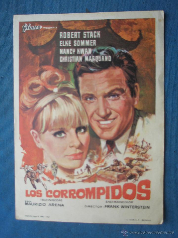 Cine: PROGRAMA DE MANO . LOS CORROMPIDOS . SIN PUBLICIDAD . - Foto 1