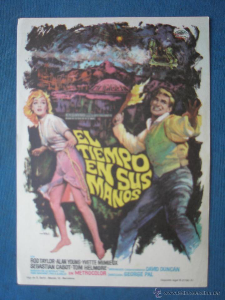 Cine: PROGRAMA DE MANO . EL TIEMPO EN SUS MANOS .SIN PUBLICIDAD . - Foto 1