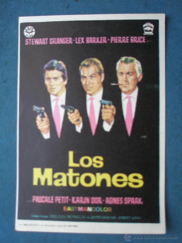 Cine: PROGRAMA DE MANO . LOS MATONES . SIN PUBLICIDAD . - Foto 1