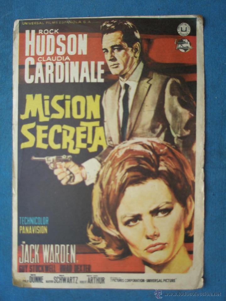Cine: PROGRAMA DE MANO . MISION SECRETA . SIN PUBLICIDAD . - Foto 1
