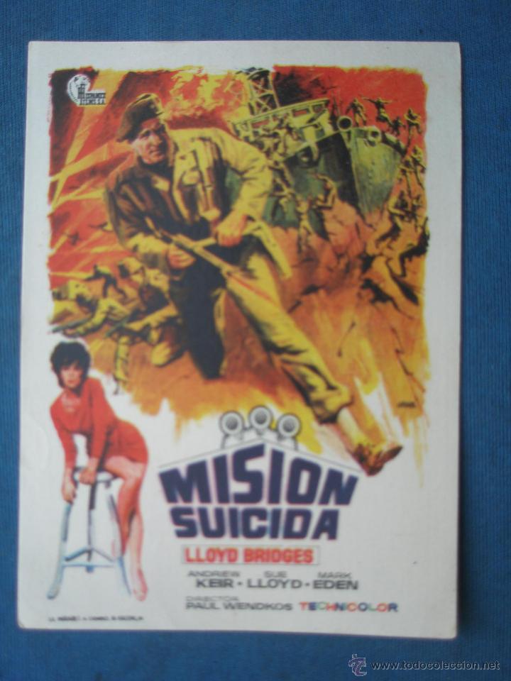 Cine: Programa de Mano . MISION SUICIDA . Sin Publicidad . - Foto 1